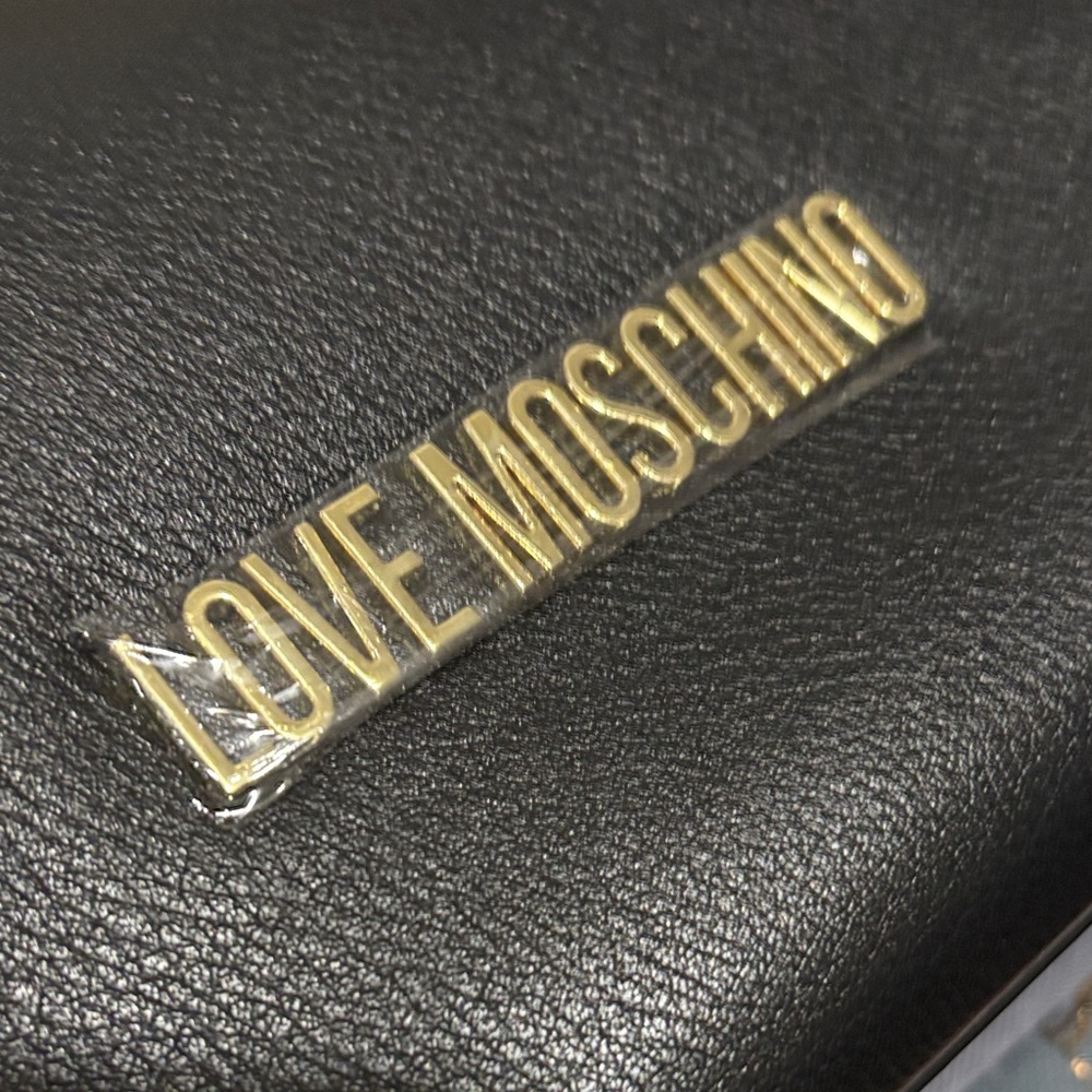 Love Moschino Black Shoulder Bag with Gold Accents - Picture 12 of 13